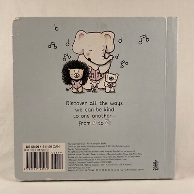 ABCs of Kindness Children's Board Book Kids Toddler By Patricia