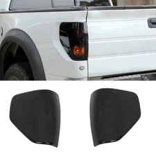 Rear Taillight Light Lamp Cover Trim Set For Ford F150 Raptor 09-14 Smoked Black