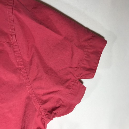 Columbia Women's Large Red Button Up Short Sleeve Shirt - Picture 6 of 8