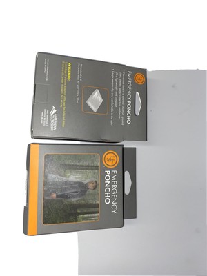 Ultimate Survival Technologies Emergency Rain Poncho Clear Ultralight (2-Pack)