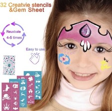 12Colors Body Face Paint Cosplay Makeup Palette Kit, Professional Face Painting