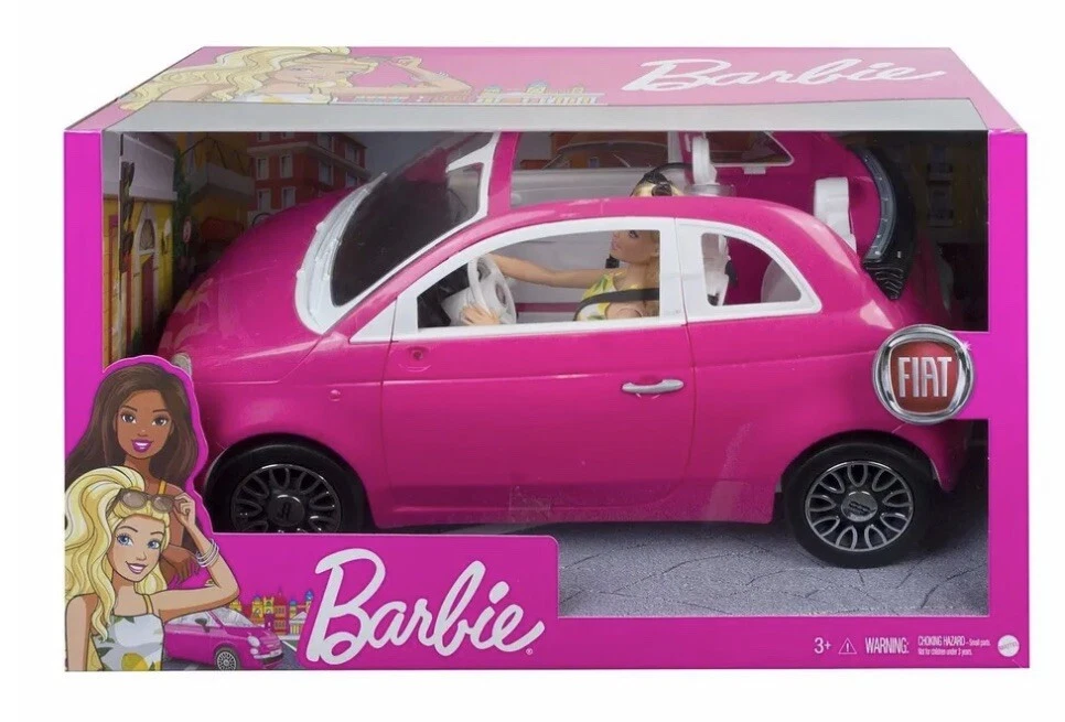 ② Mattel - 1:14 - FIAT 500 di Barbie — Voitures miniatures