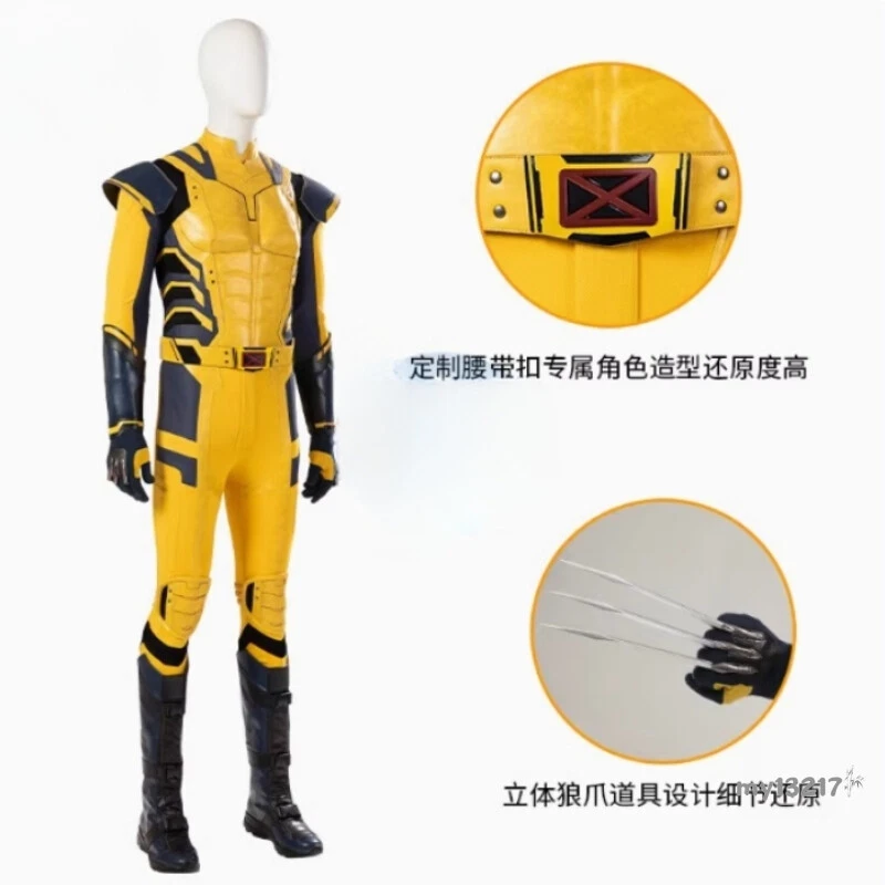 Ручной работы Дэдпул 3 Росомаха косплей костюм наряд для Хэллоуина с доспехами лот - Изображение 4 из 4