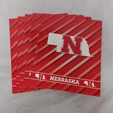 Nebraska 2 Pocket Folders 5 Red White Rico Industries New With Tags