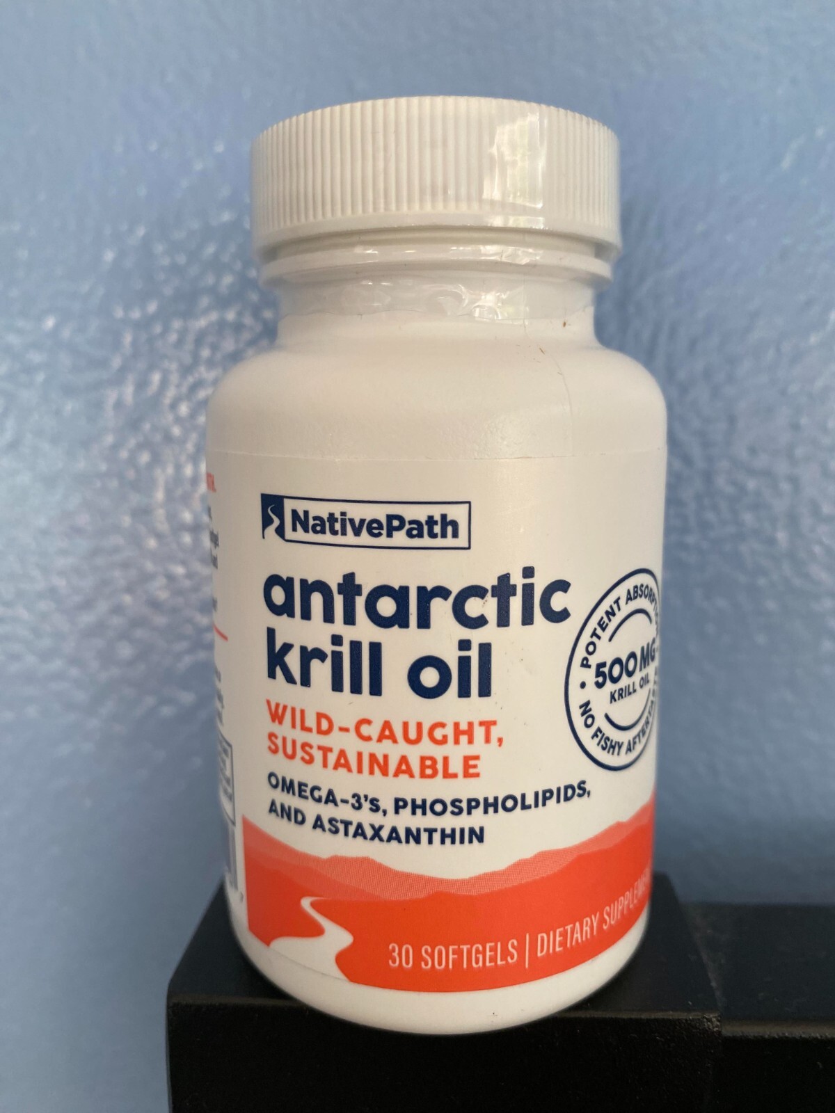 NativePath Antarctic Krill Oil 500mg ( 30 softgels ) Wildcaught Omega
