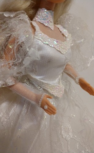 Muñeca Mattel Barbie 1989 Boda Fantasía De Colección ~ #02125 Vestido Nylon Liga - Imagen 9 de 12