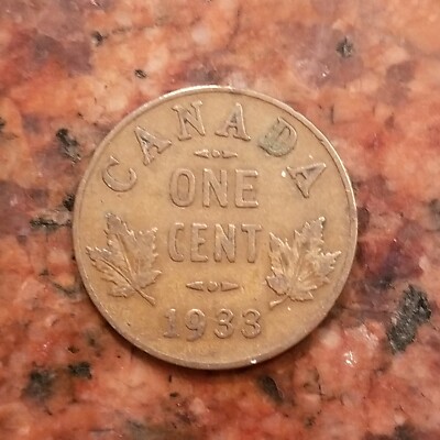 1933 CANADA ONE CENT COIN - #B0054