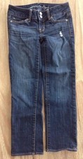 American Eagle Artist Low Rise Stretch Crop Denim Jeans - Size 00