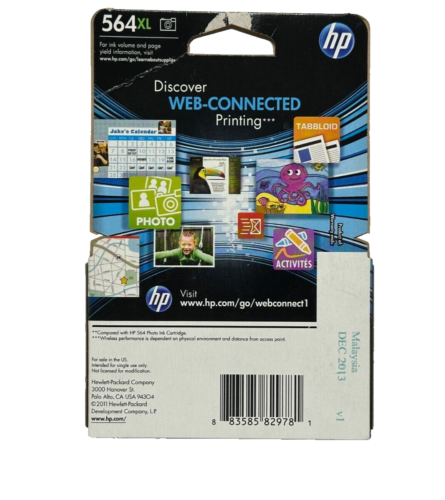 HP 564XL CB322WN PHOTO INK PhotoSmart Genuine Cartridge Sealed/Exp. 2013 - Picture 4 of 4