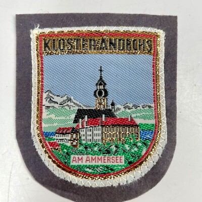 Vintage Souvenir Patch Monastery Kloster Andechs Am Ammersee Germany