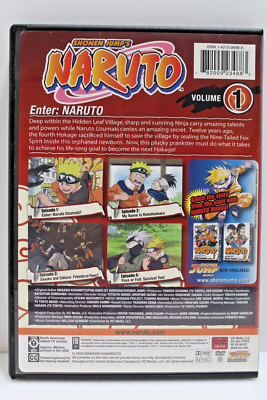 Shonen Jump's Naruto Vol. 1; Enter: Naruto (DVD Video, 2002
