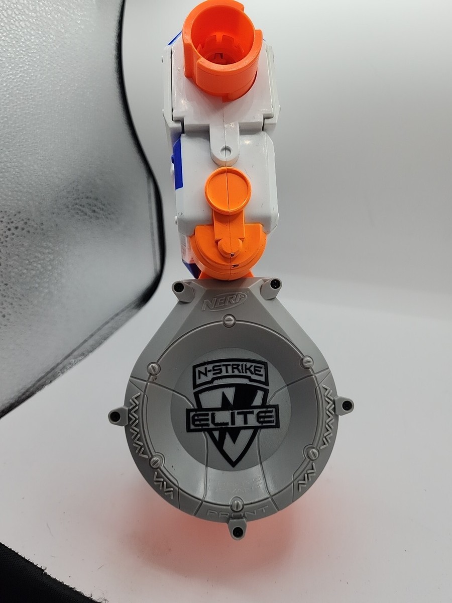 Nerf N-STRIKE ELITE White and Blue Retaliator Blaster w/ 25 Round