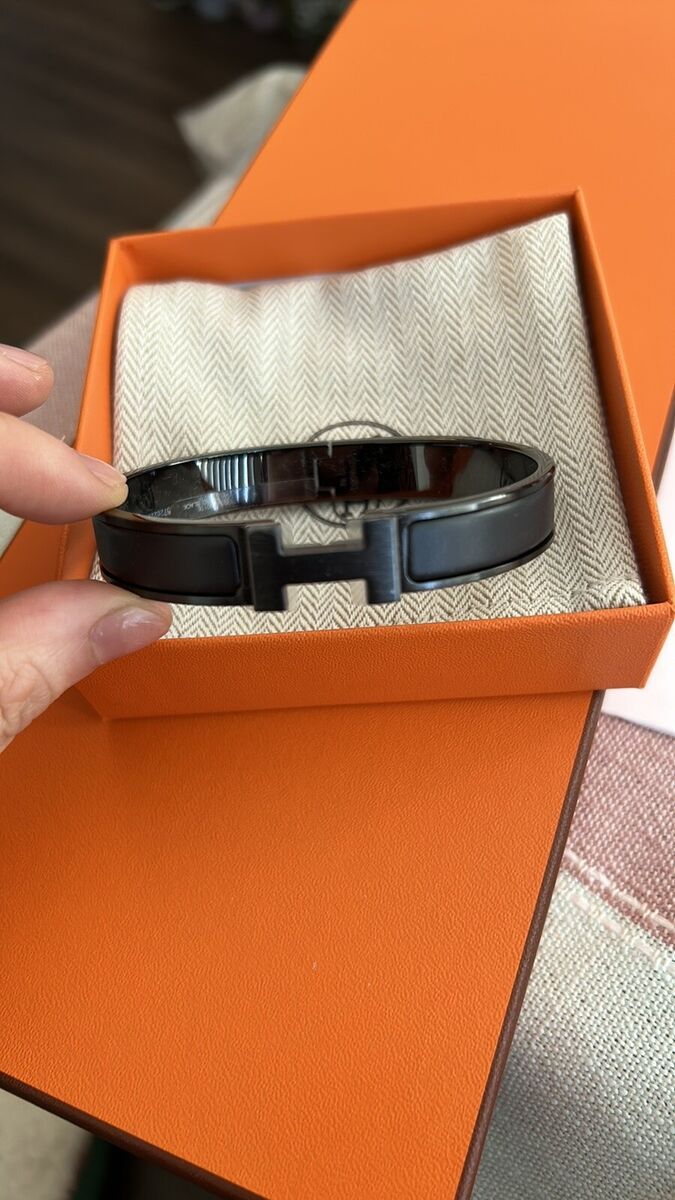 HERMES CLIC H MENS BRACELET - SO BLACK - NRAND NEW BOXED | eBay HERMES CLIC H MENS BRACELET - SO BLACK - NRAND NEW BOXED | eBay