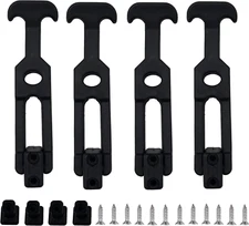 4 PCS Latest Model 6.3'' Rubber Flexible T-Handle Draw Latches,For Tool Box,Cool