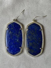 Kendra Scott Danielle Earrings in Blue Lapis w/ Gold Hardware Retired