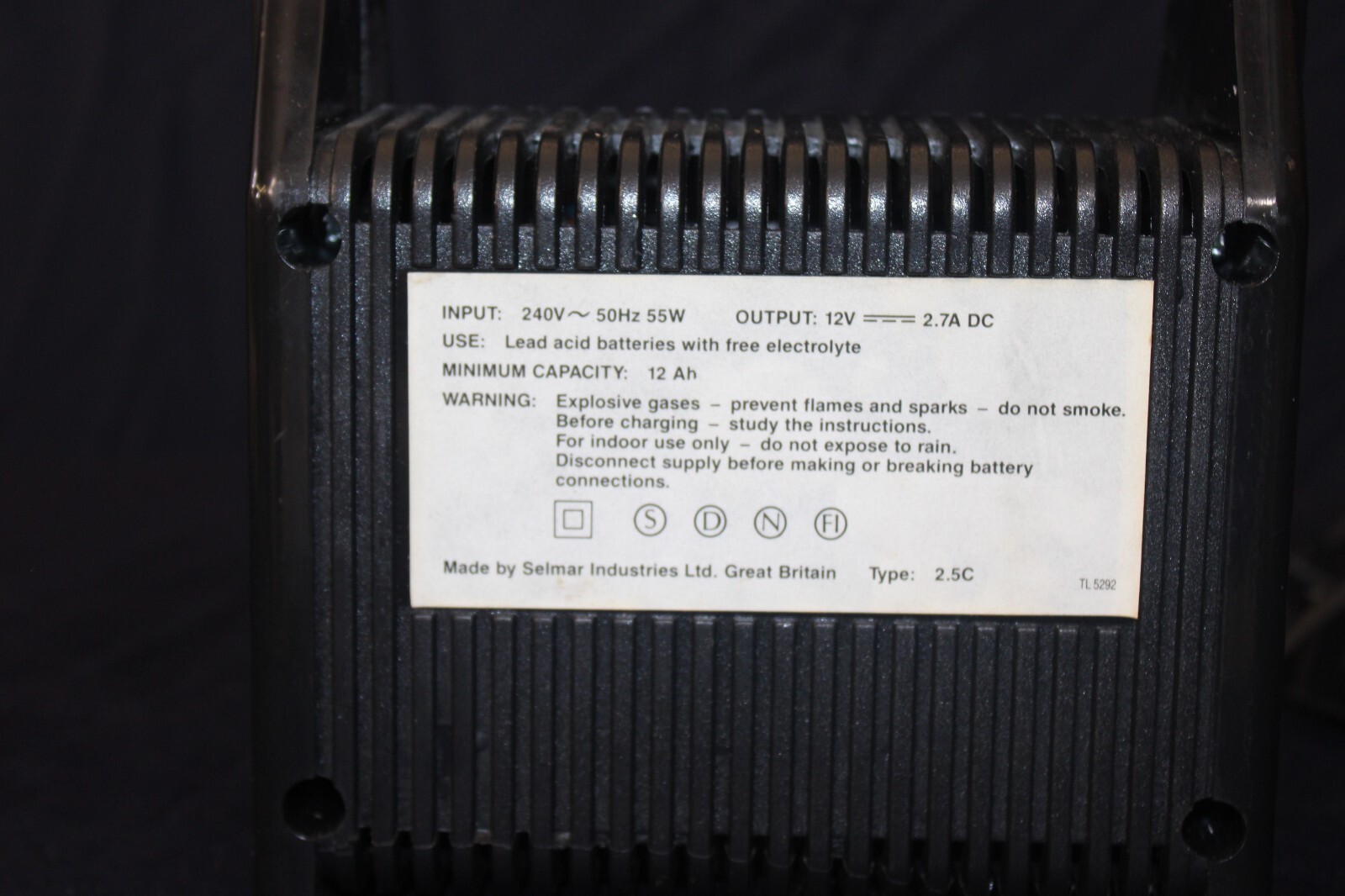 Selmar Turbo 4 12 Volt Battery Charger Input 240V eBay