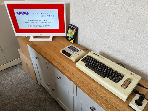 VIC 20 ASK Rainbow Towers Cassette Game - Boxed Working -👽👾Retro Gift Idea👾👽 - Afbeelding 15 van 24