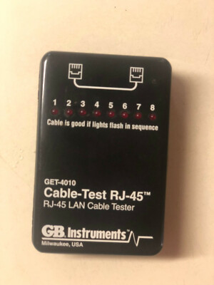 Lightly Used, GB Cable-Test RJ-45 LAN Tester GET-4010 Gardner Bender
