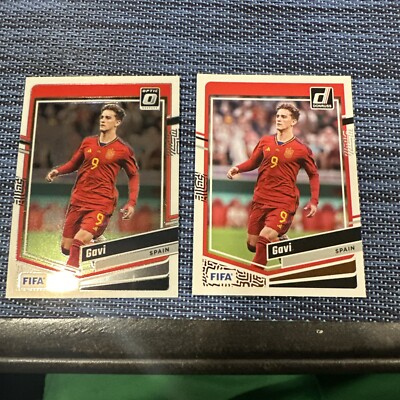 2023-24 Panini Donruss - Optic #55 Gavi Plus Free Base Donruss Card Spain