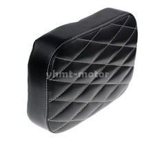 Asiento con almohadilla de pasajero trasero diamante para motocicleta 6 ventosas apto para crucero
