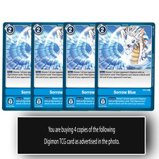 Sorrow Blue - ST2-14 C - Common Digimon TCG Card Playset Blue