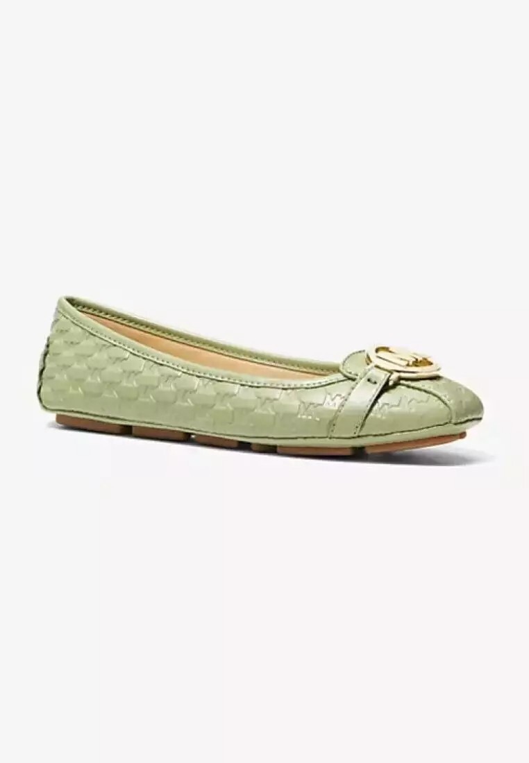 Michael Kors Fulton Logo Embossed Moccasin Loafers Ballet Flats