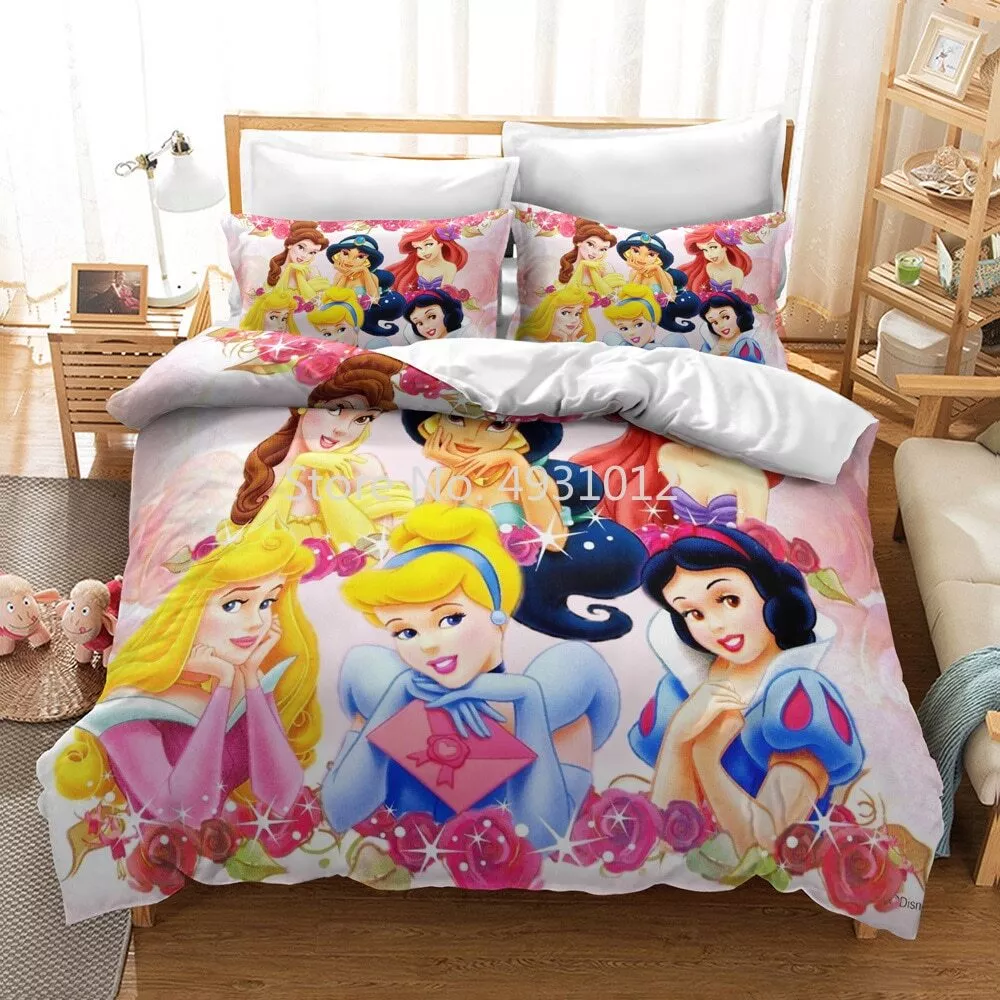 Beauty and The Beast Snow White Bedding Quilt Duvet Cover