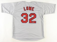 Derek Lowe Signed Boston Red Sox Road Jersey Inscribed 