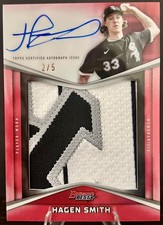 Hagen Smith 2025 Bowman’s Best Patch Auto /5 #PPA-HS White Sox