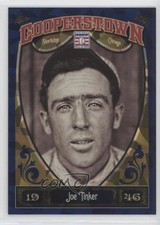 2013 Panini Cooperstown Collection Blue Crystal Shard /499 Joe Tinker #8 HOF 0h1