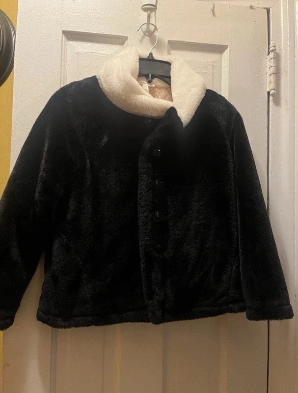 Matilda Jane Just Imagine Artis Girls Faux Fur Coat  Size 10