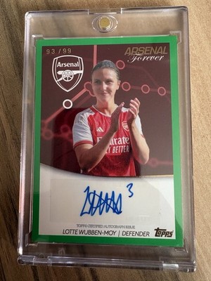 Lotte Wubben-Moy /99 Auto Green Topps Arsenal Forever 2023-24 AW-WM 