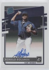 2020 Panini Donruss Optic Rated Rookie Signatures Ronald Bolanos Auto s3g