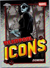 2025 TOPPS CHROME DEADPOOL  ICONS #3 DOMINO