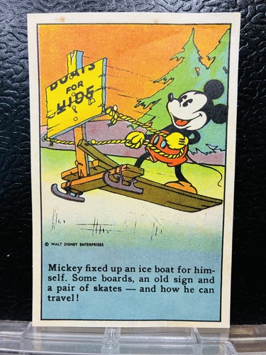 1930s Mickey Mouse Walt Disney Bell Bread Recipe Card