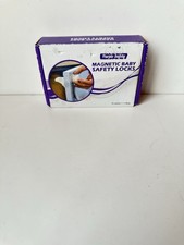 Purple Safety Magnetic Baby Safety Locks For Cabinets , 4Locks 1Keys Total.
