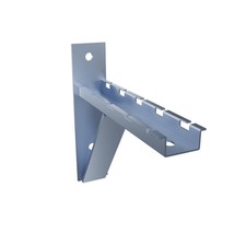 Electro Zinc Plated Wire Mesh Cable Tray bracket, Triangle, Wall Mount, 200mm ,