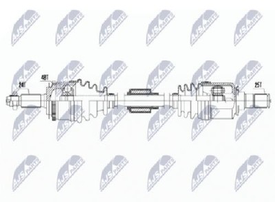 Original NTY Antriebswelle NPW-HY-622 für Hyundai