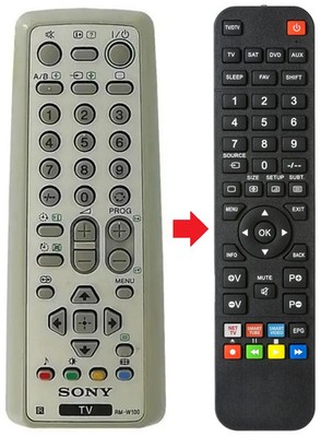 Fernbedienung geeignet für SONY RM-W100