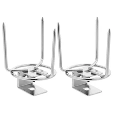 2 Pcs Barbecue Accessories Rotisserie Tool Meat Forks Stainless Steel Grilling
