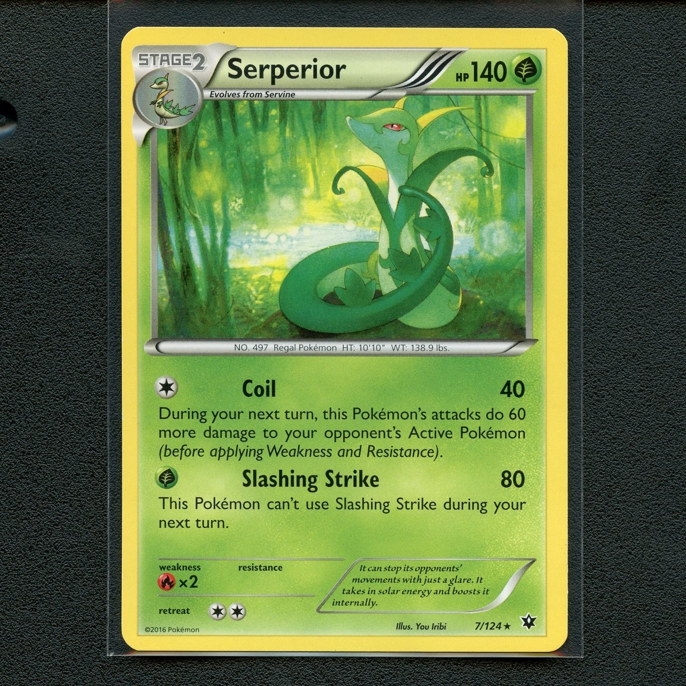 Pokémon TCG Serperior 7/124 XY Fates Collide Regular Rare Card EN-LP 2016