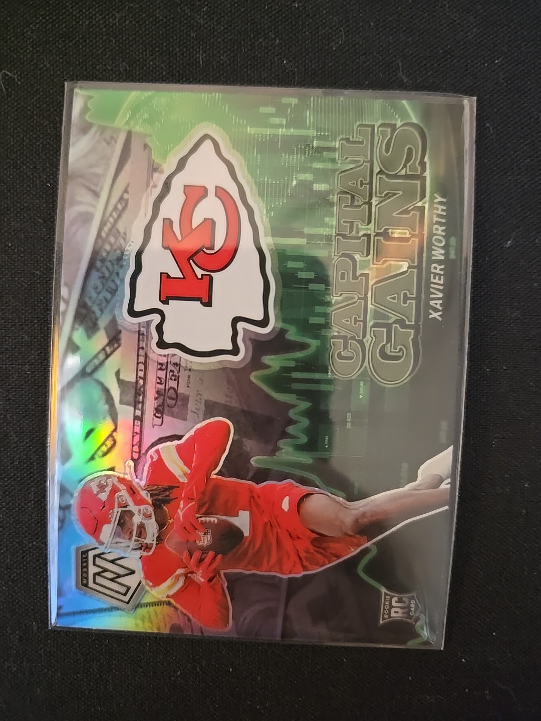 2024 Panini Mosaic - Capital Gains Xavier Worthy #25 Silver Prizm (RC)