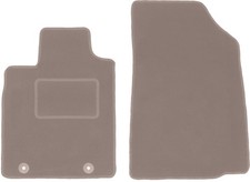 Fußmatten Automatten Vorne Velours Beige für Dacia Duster 2WD 2010-2018