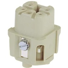 1PC HARTING ELEKTRONIK INC 09200042711 Rectangular Socket Insert, 4 PE, Siz
