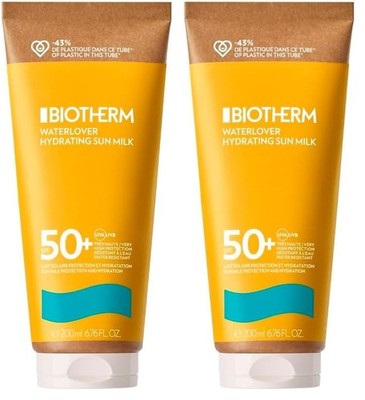 Biotherm Waterlover Hydrating Sun Milk LSF 50, 200 ml (2er Pack) 