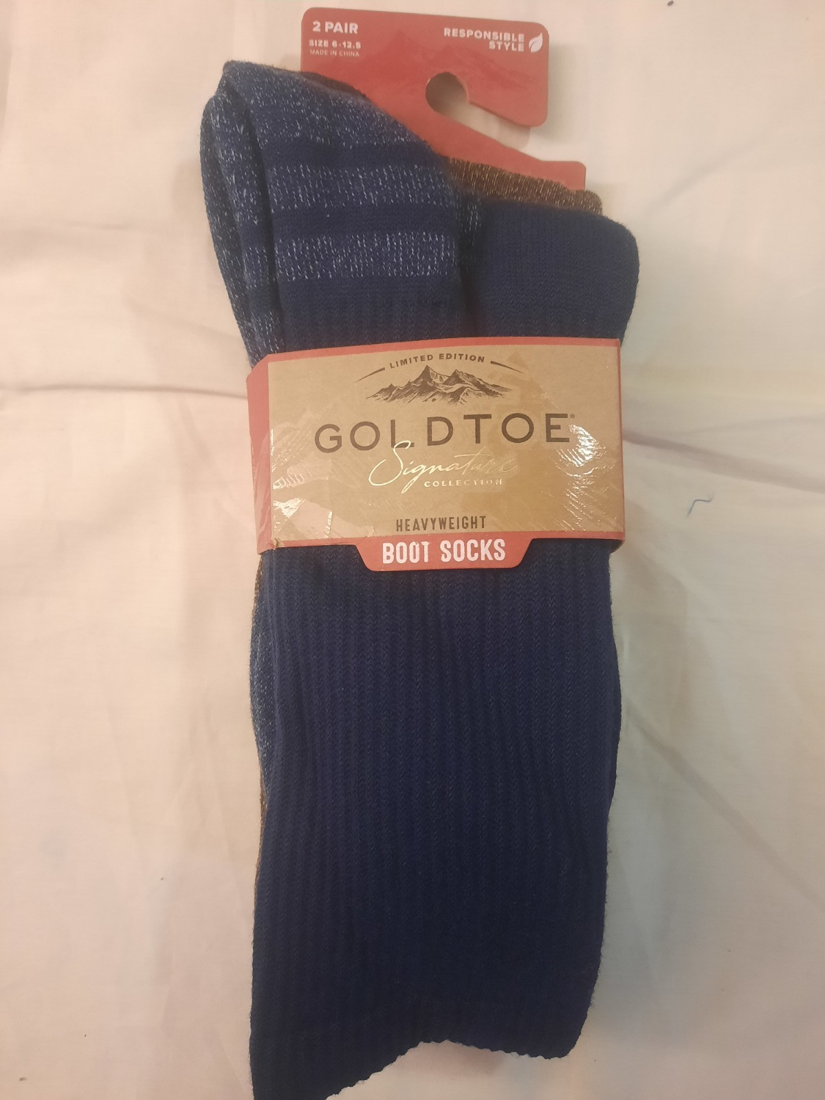 's Heavyweight Tec Crew Boot Socks 2pk Marl 6-12