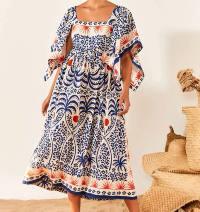 farm rio beach dress Farm Rio Black Lovely Anthurium One-Shoulder Maxi Dress, Lovely Anthurium Black / XXS main image 0