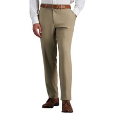 Haggar Men's Performance Dress Pants Superflex Stretch Waistband New Sizes 30-42