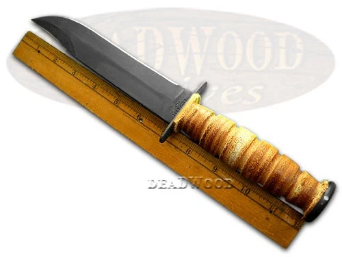 Cuchillo Case xx U.S. Marines USMC hoja fija cuero ranurado acero al carbono 00334 Foto 3 de 4