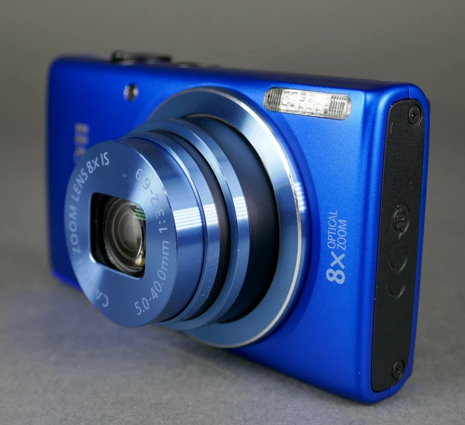 Mint Vintage 2013 Canon PowerShot Elph 115 IS 8X Optical Zoom Gem Blue Camera - Image 4 of 4